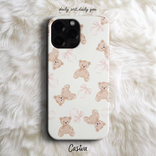 'Soft Teddy Dreams' Tasarım Telefon Kılıfı