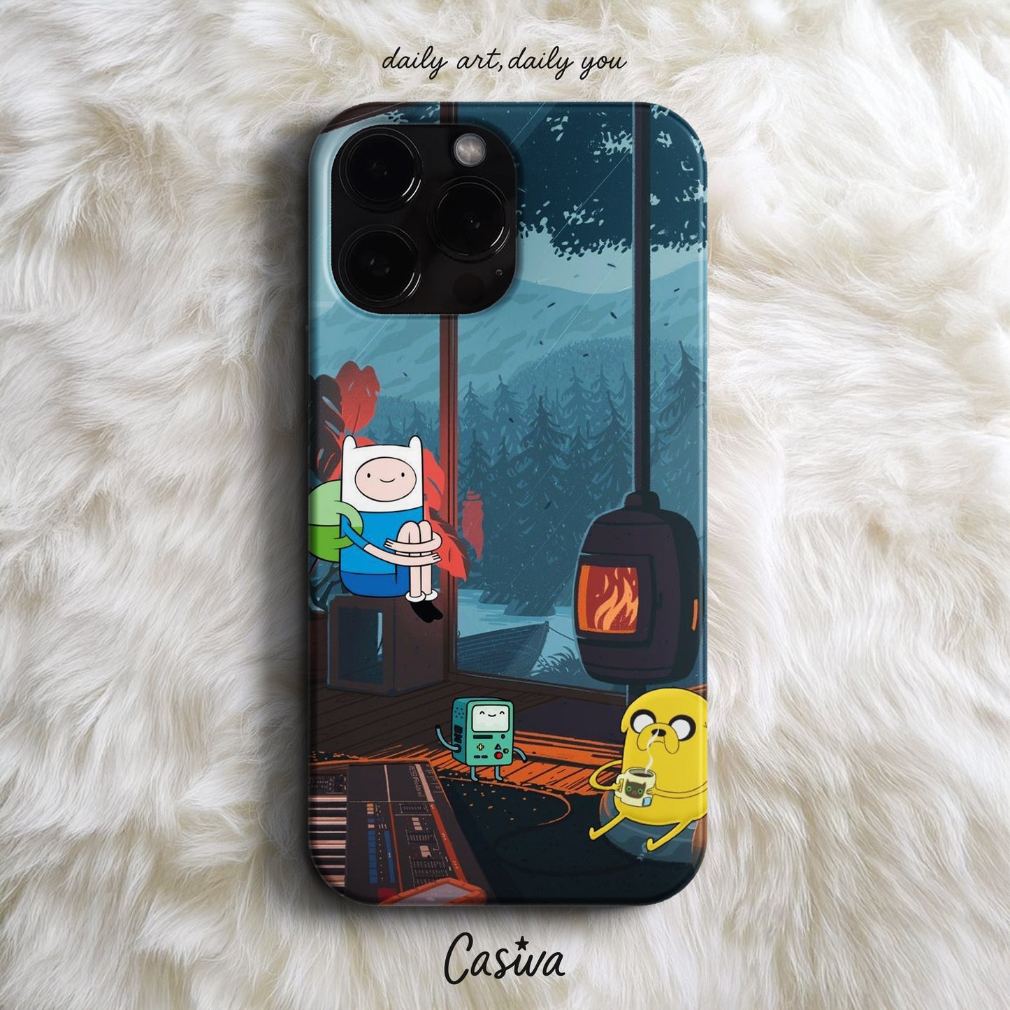 'Cozy Cabin Crew' Tasarım Telefon Kılıfı