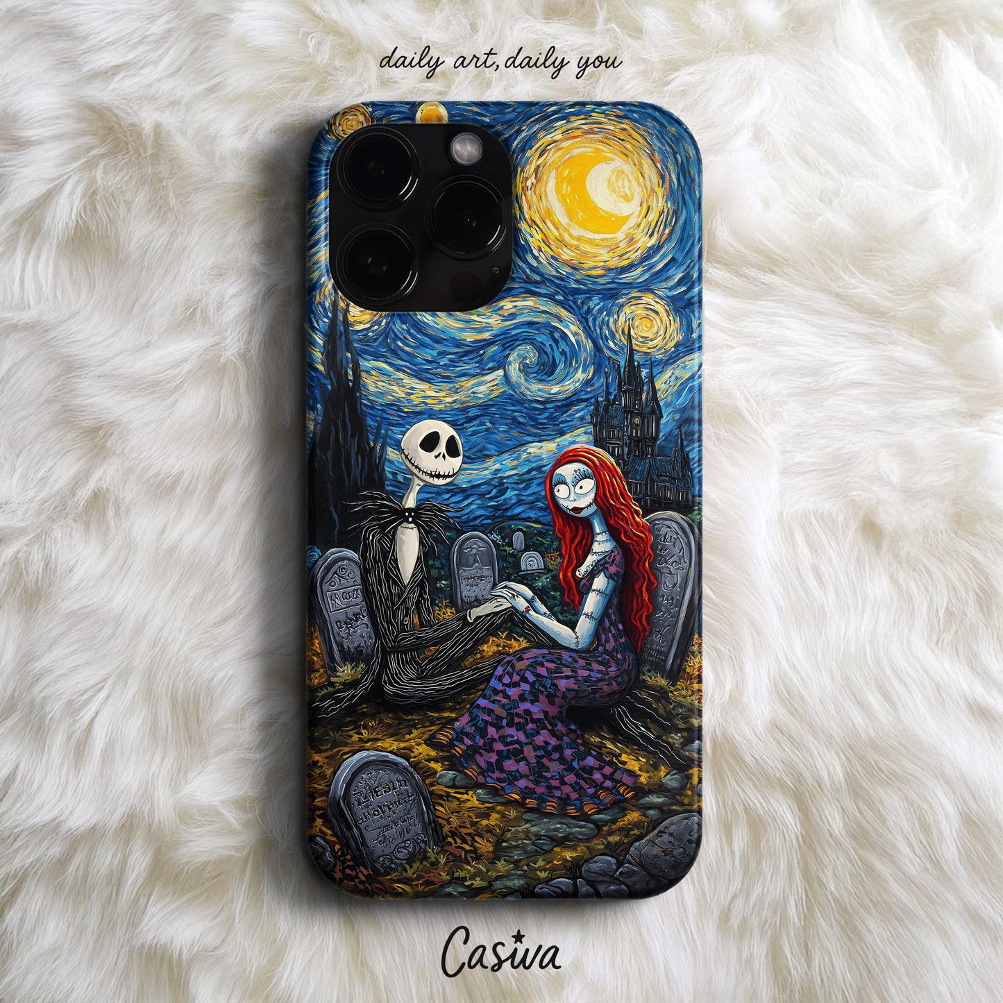 'Jack&Sally Starry Night' Tasarım Telefon Kılıfı