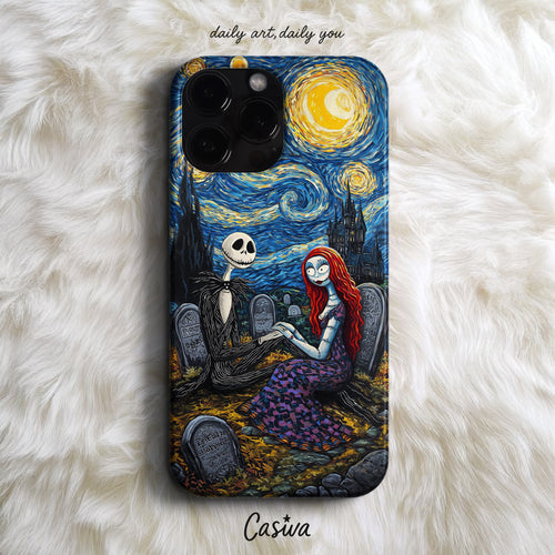 'Jack&Sally Starry Night' Tasarım Telefon Kılıfı