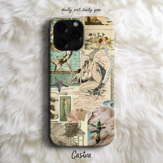 'Vintage Mermaid' Tasarım Telefon Kılıfı