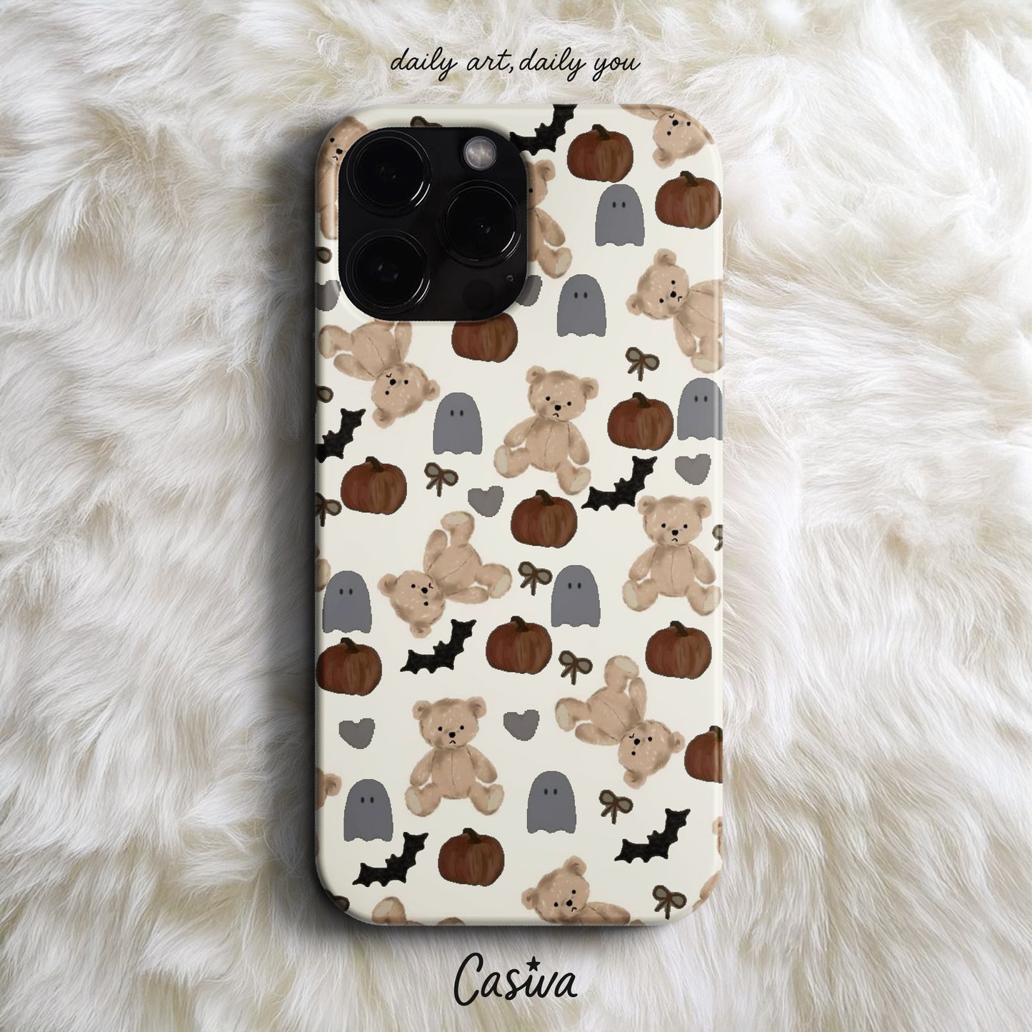 'Spooky Teddy' Tasarım Telefon Kılıfı