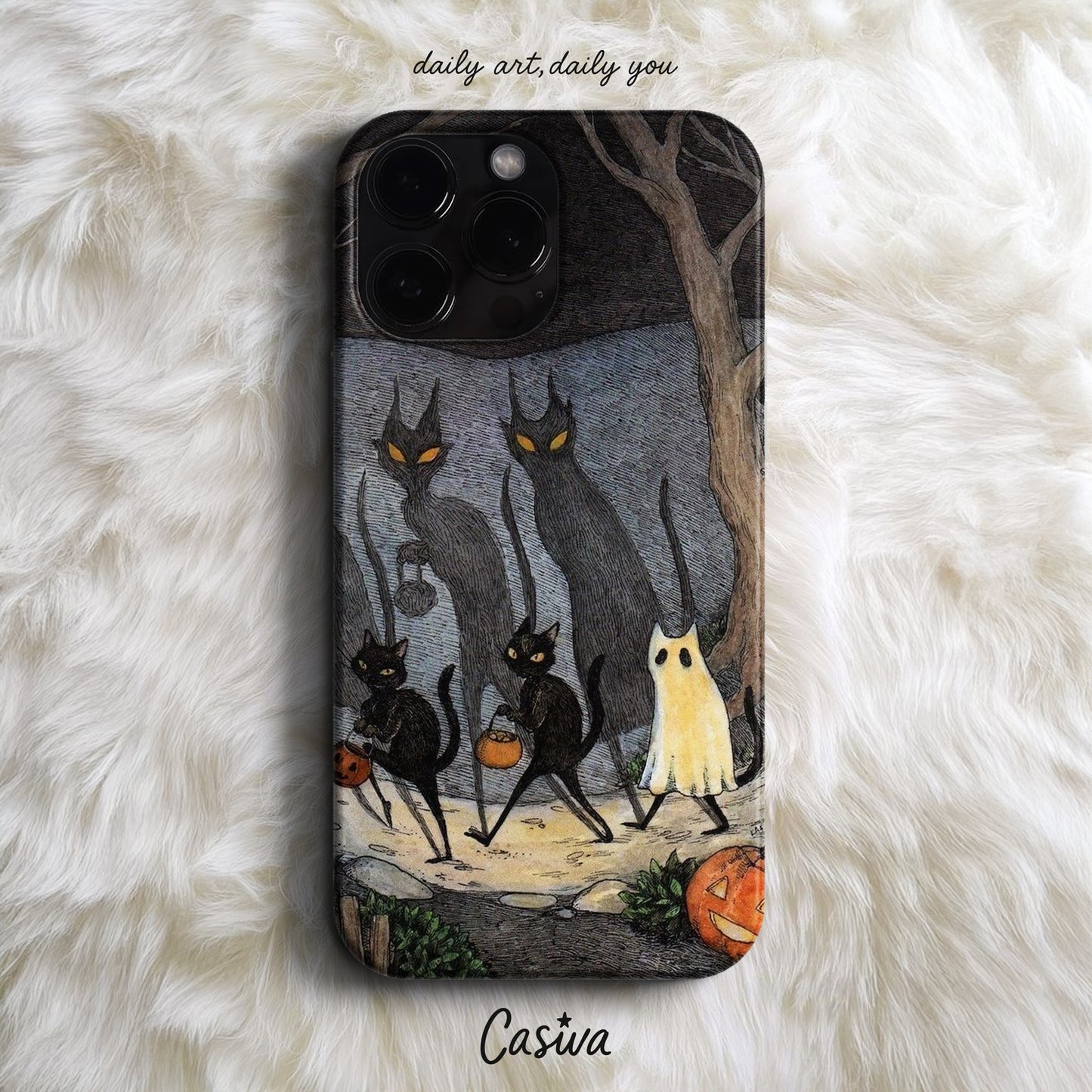 'Midnight Cats' Tasarım Telefon Kılıfı