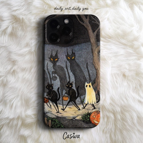 'Midnight Cats' Tasarım Telefon Kılıfı