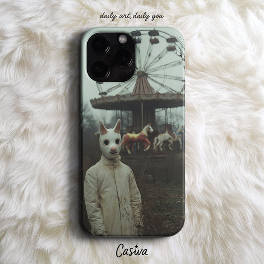 'Creepy Bunny Mask' Tasarım Telefon Kılıfı