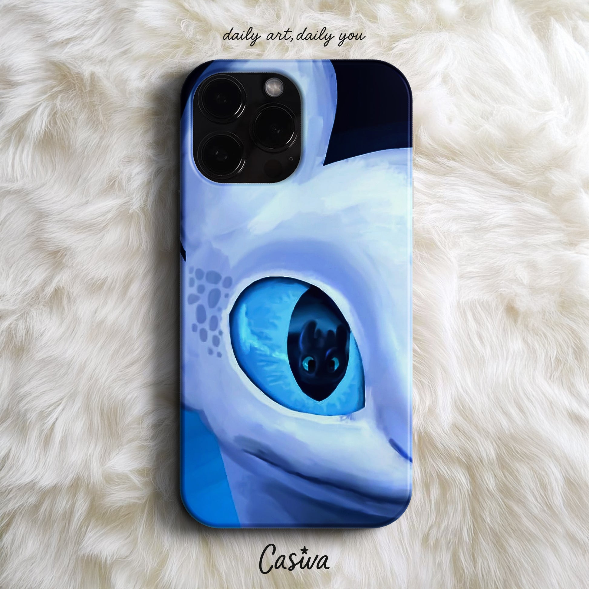Casiva "Light Fury Eye" Tasarım Telefon Kılıfı – Cute Serisi