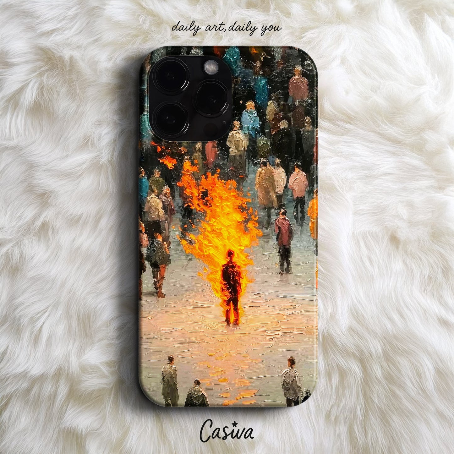 Casiva "Burning Soul" Tasarım Telefon Kılıfı – Art Serisi