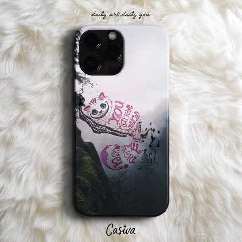 Casiva "Cheshire Fade" Tasarım Telefon Kılıfı – Dark Serisi