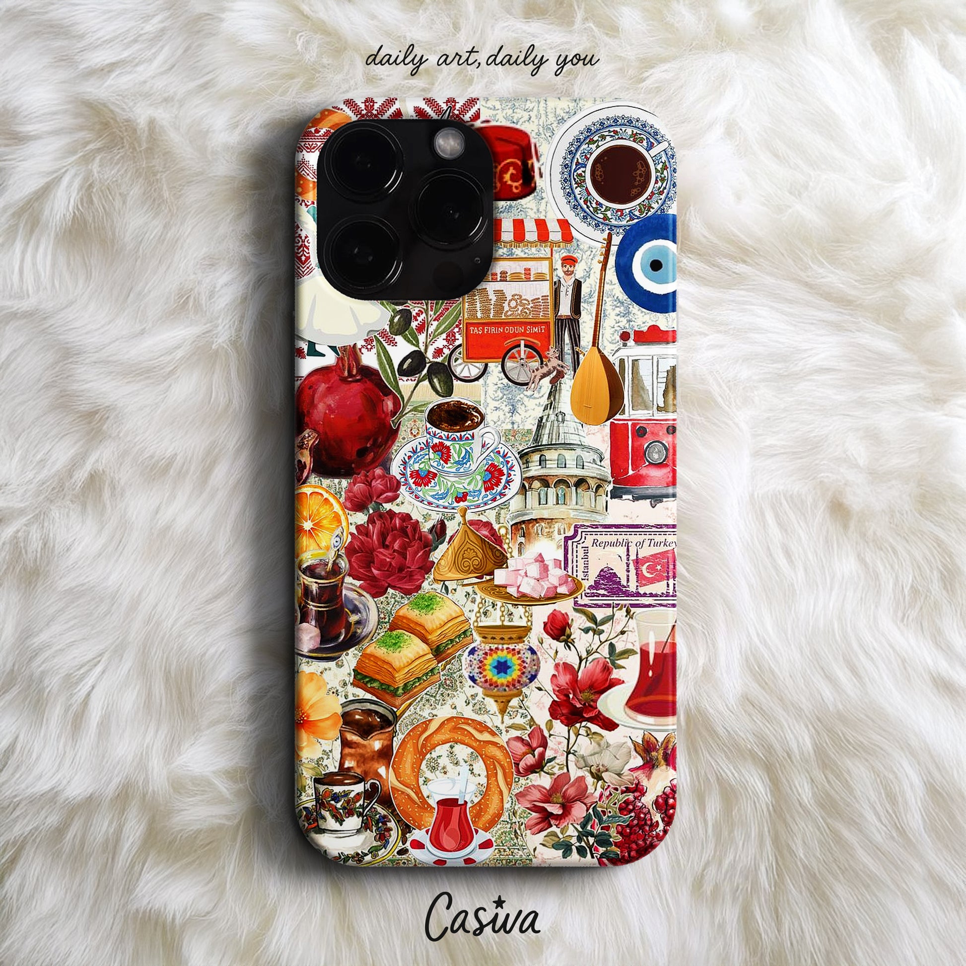Casiva "Istanbul Mosaic" Tasarım Telefon Kılıfı – Art Serisi