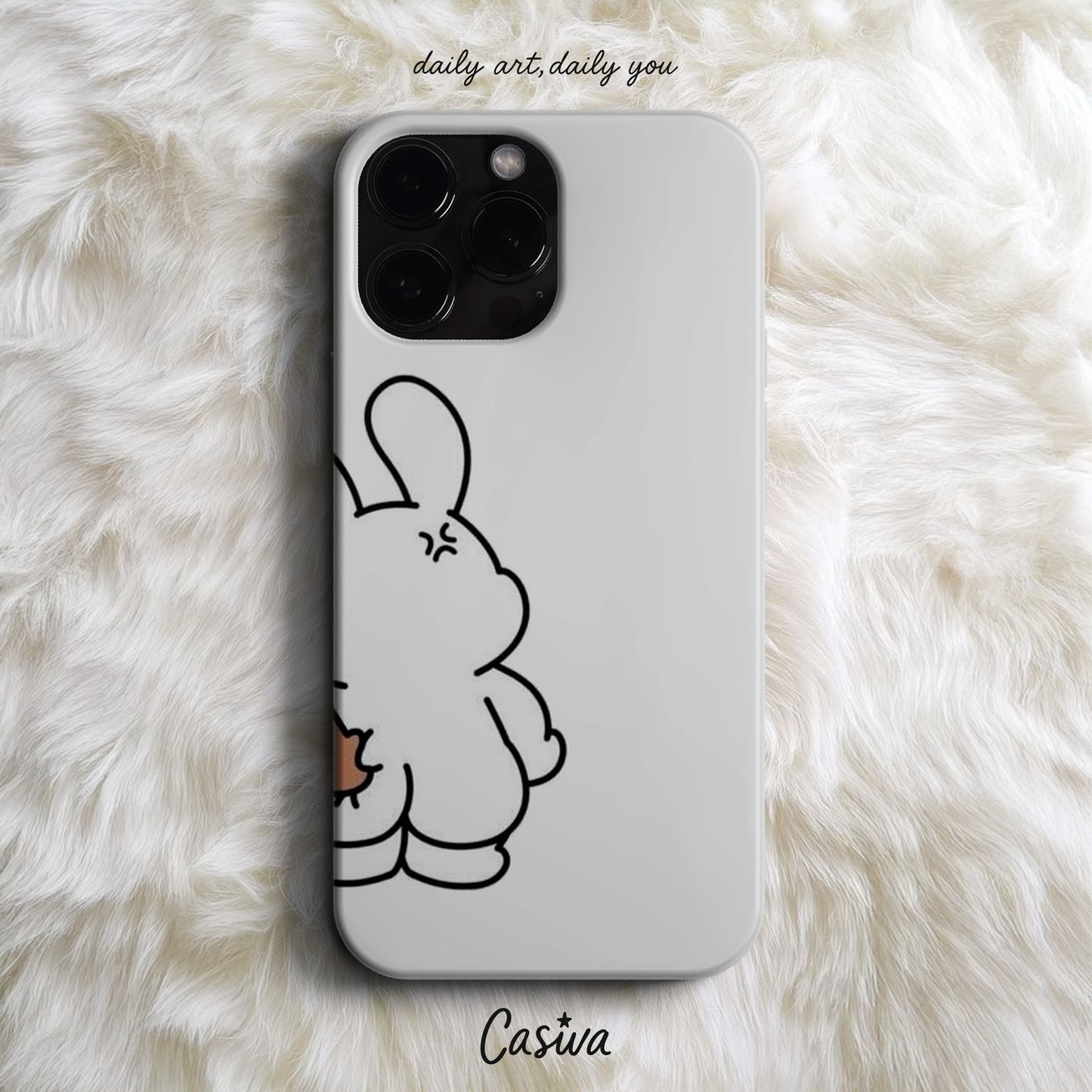 Casiva "Angry Bunny Hug" Tasarım Telefon Kılıfı – Cute Serisi