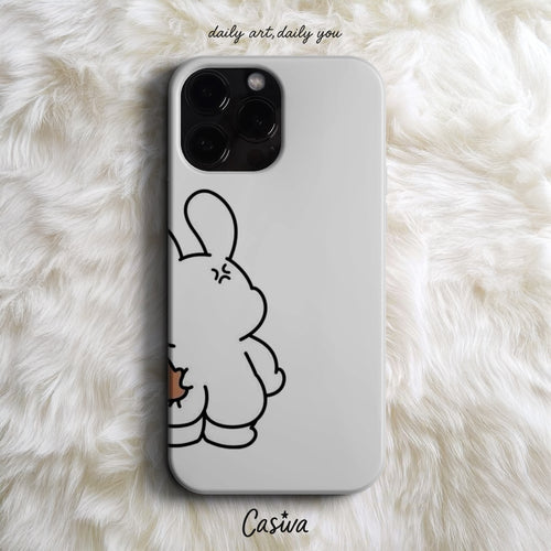 Casiva "Angry Bunny Hug" Tasarım Telefon Kılıfı – Cute Serisi
