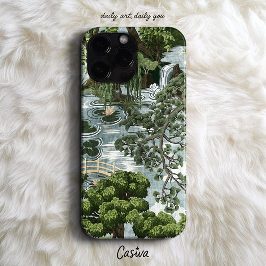 Casiva "Zen Garden Pond" Tasarım Telefon Kılıfı – Nature Serisi