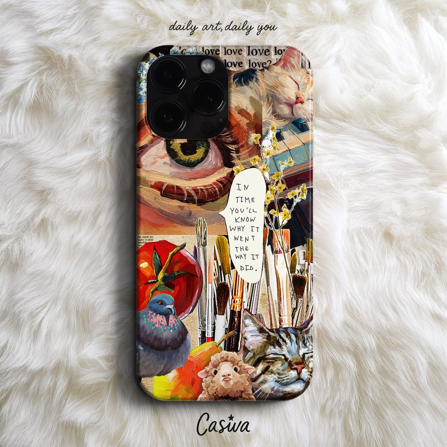 Casiva "Dreamy Collage" Tasarım Telefon Kılıfı – Art Serisi