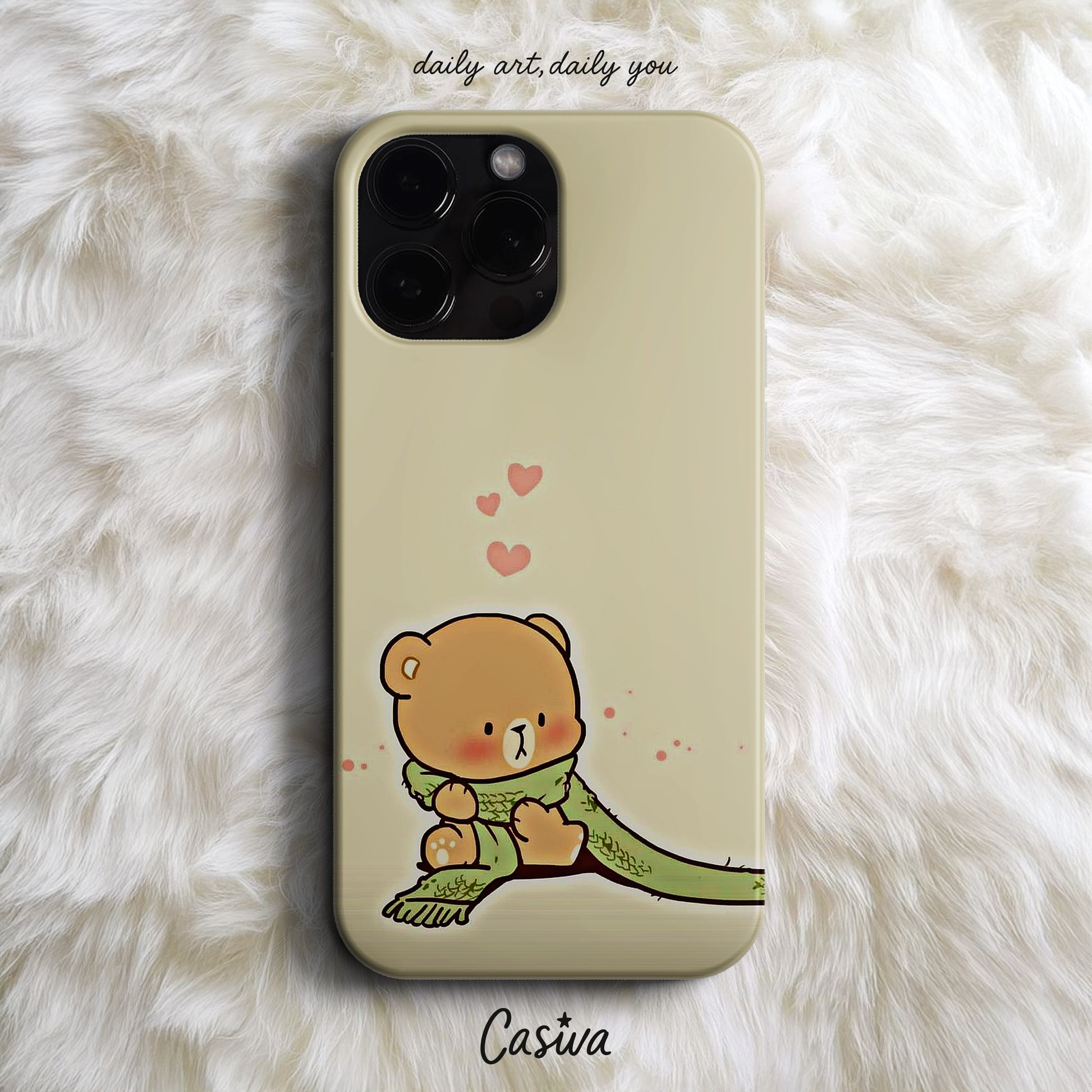 Casiva "Cozy Bear Love" Tasarım Telefon Kılıfı – Cute Serisi