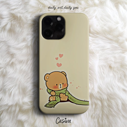 Casiva "Cozy Bear Love" Tasarım Telefon Kılıfı – Cute Serisi