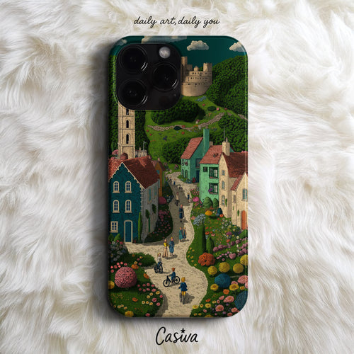 'Fairytale Village Walk' Tasarım Telefon Kılıfı