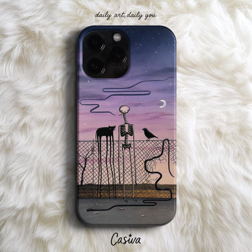 'Lonely Night Vibes' Tasarım Telefon Kılıfı