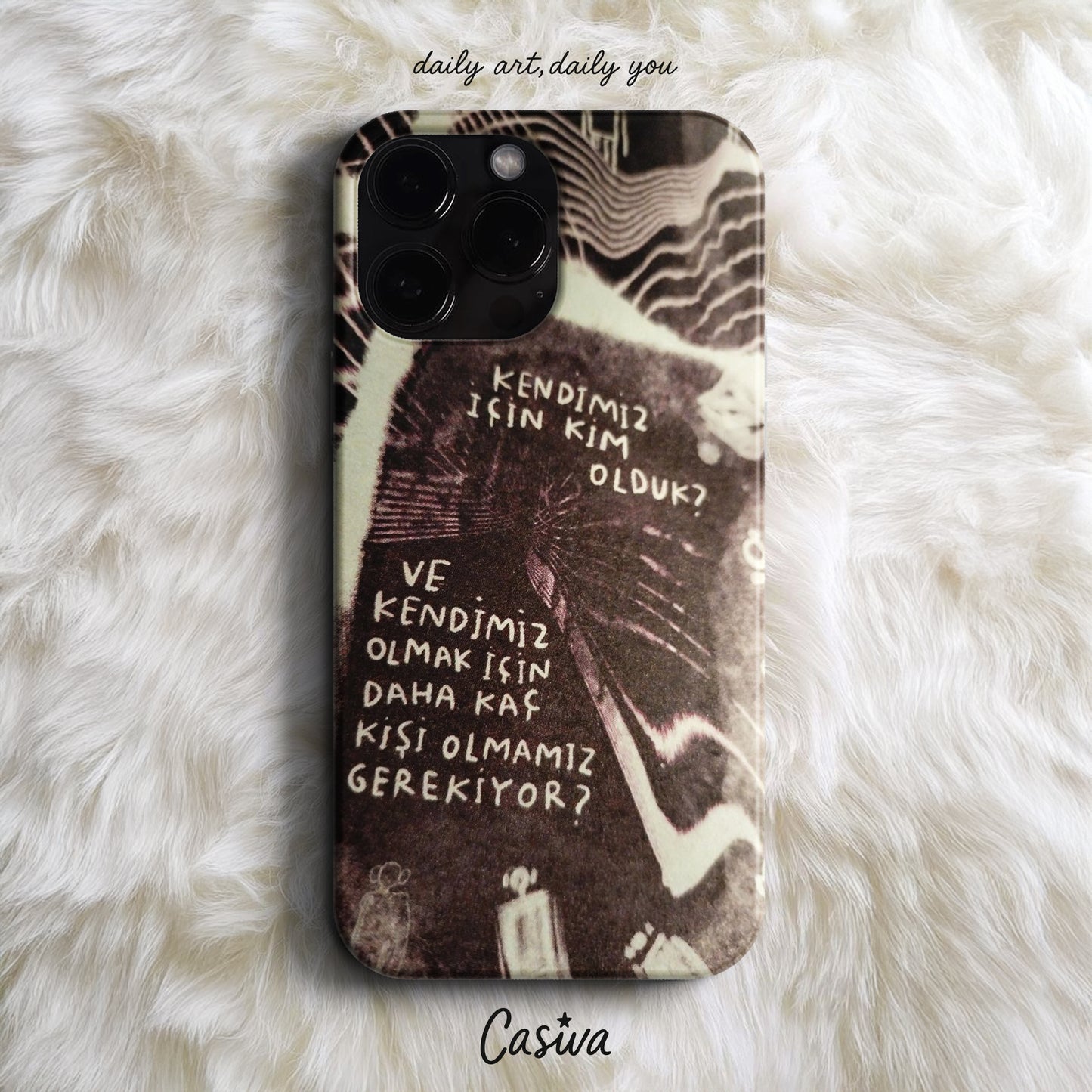 'Silent Questions' Tasarım Telefon Kılıfı